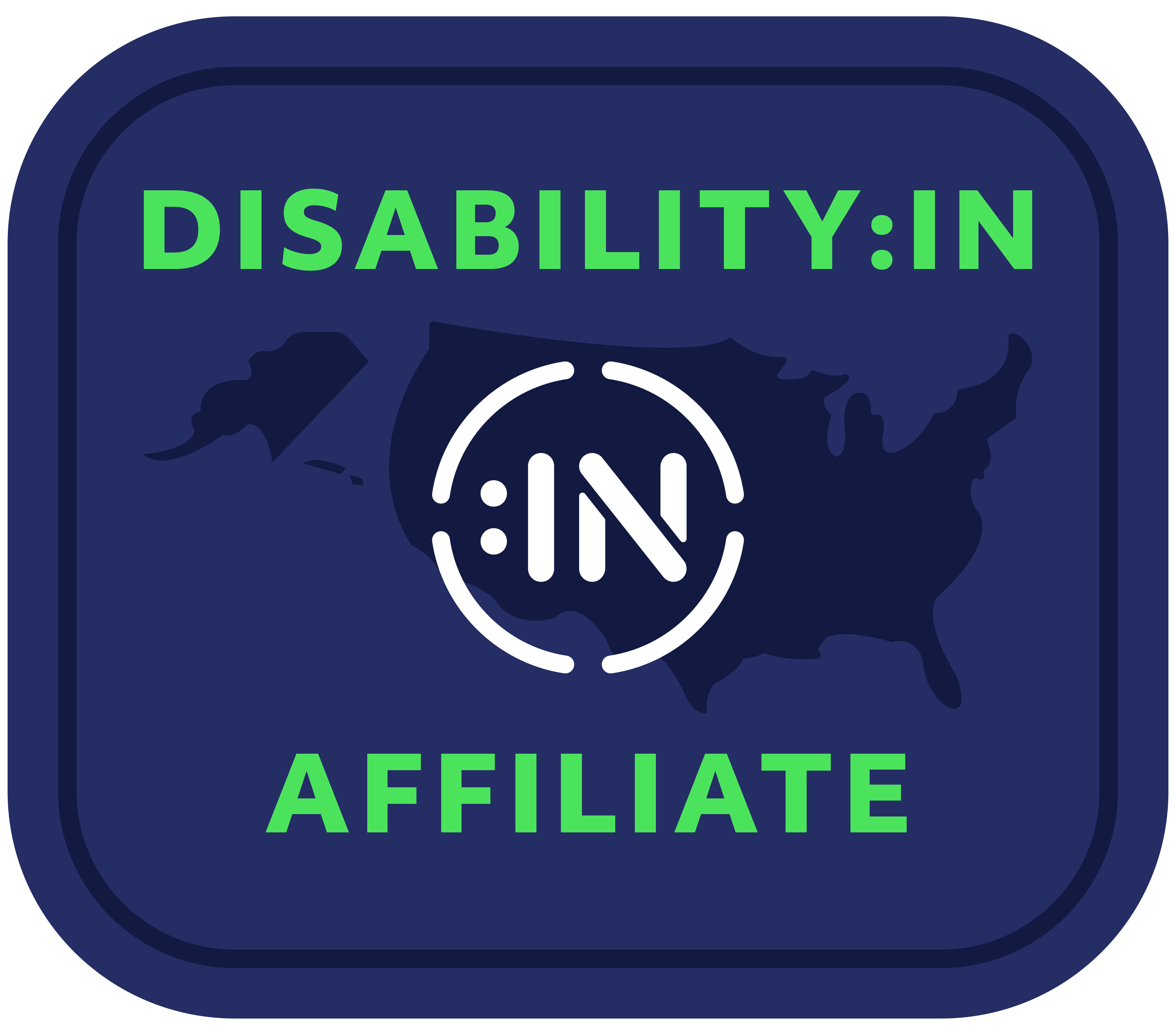 Affliliate Badge for Disability:IN 